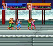 une photo d'Ã©cran de Return of Double Dragon sur Nintendo Super Nes